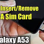 samsung a53 sim card slot